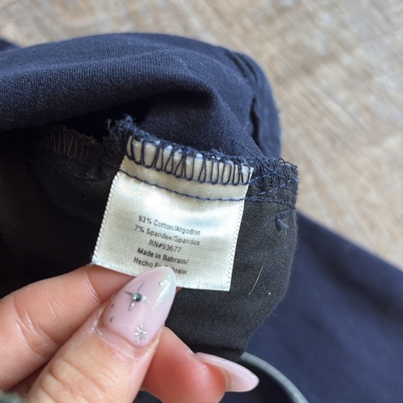 St. John’s Bay Navy Straight-Leg Pants – Size 8P | Cotton Blend | - Picture 6 of 6